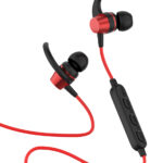 YISON earphones E14 με μαγνήτη, Bluetooth, 10mm, 65mAh, κόκκινα
