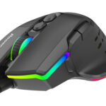 POWERTECH ενσύρματο gaming ποντίκι PT-1274, RGB φως, οπτικό, 12000DPI, μαύρο