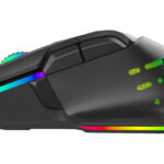 POWERTECH ενσύρματο gaming ποντίκι PT-1274, RGB φως, οπτικό, 12000DPI, μαύρο