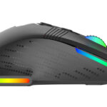 POWERTECH ενσύρματο gaming ποντίκι PT-1274, RGB φως, οπτικό, 12000DPI, μαύρο