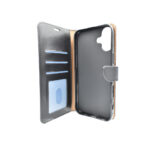 Thiki Portofoli gia iphone 16 Plus Mavro
