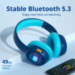 TRONSMART headphones για παιδιά KH02, ασύρματα & ενσύρματα, μπλε