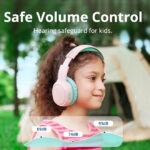 TRONSMART headphones για παιδιά KH02, ασύρματα & ενσύρματα, ροζ