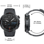 ZEBLAZE smartwatch Ares 3 Plus, heart rate, 1.43" AMOLED, IP68, μαύρο