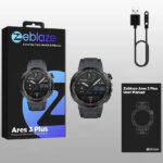 ZEBLAZE smartwatch Ares 3 Plus, heart rate, 1.43" AMOLED, IP68, μαύρο