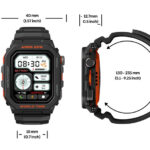 ZEBLAZE smartwatch Ares GPS, heart rate, 1.75" IPS, GPS, 3 ATM, μαύρο