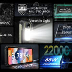 ULEFONE smartphone Armor 24, 6.78", 12/256GB, 22000mAh, IP68/IP69K, μαύρο