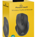POWERTECH ασύρματο ποντίκι PT-1251, USB δέκτης, 1600DPI, μαύρο