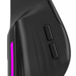 POWERTECH ασύρματο gaming ποντίκι PT-1253, 2.4GHz & Bluetooth, 2000DPI, 650mAh, RGB, μαύρο