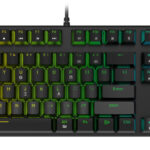 POWERTECH gaming μηχανικό πληκτρολόγιο PT-1254, ενσύρματο, RGB, μαύρο