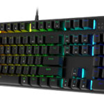 POWERTECH gaming μηχανικό πληκτρολόγιο PT-1254, ενσύρματο, RGB, μαύρο
