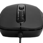 POWERTECH ενσύρματο ποντίκι PT-1290, οπτικό, έως 1600DPI, μαύρο