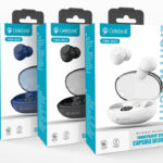CELEBRAT earphones με θήκη φόρτισης TWS-W32, True Wireless, Φ8mm, λευκά