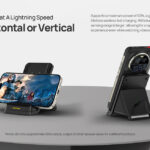 ULEFONE ασύρματος φορτιστής & βάση smartphone WCS01, 50W, μαύρος