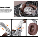 ONEODIO headphones Fusion A70, ενσύρματα/ασύρματα, Hi-Res, 40mm, ασημί