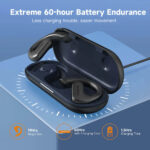 OPENROCKS earphones με θήκη φόρτισης OpenRock S, Open Wearable Stereo, ANC, μαύρο, by OneOdio