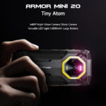 ULEFONE smartphone Armor Mini 20, 4.7", 8/256GB, 4G, 6200mAh, IP68/IP69K, μαύρο