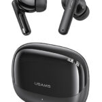 USAMS earphones με θήκη φόρτισης IF27, TWS, Φ13mm, 25/250mAh, μαύρα