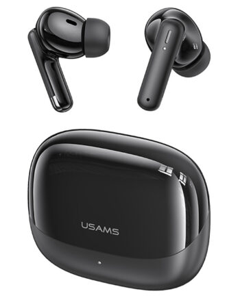 USAMS earphones με θήκη φόρτισης IF27, TWS, Φ13mm, 25/250mAh, μαύρα