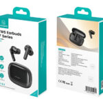 USAMS earphones με θήκη φόρτισης IF27, TWS, Φ13mm, 25/250mAh, μαύρα