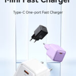 USAMS φορτιστής τοίχου US-CC183, USB-C θύρα εξόδου, 20W PD, λευκός