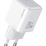USAMS φορτιστής τοίχου US-CC183, USB-C θύρα εξόδου, 20W PD, λευκός