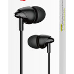 USAMS earphones με μικρόφωνο EP-39, 3.5mm σύνδεση, Φ10mm, 1.2m, μαύρα