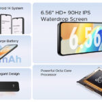 DOOGEE smartphone N55, 6.56", 4/128GB, 5150mAh, μαύρο