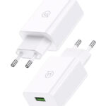 USAMS φορτιστής τοίχου SCXLTZ01 με καλώδιο micro USB, USB, 18W, λευκός