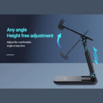 CELEBRAT βάση smartphone/tablet HC-18, foldable, μαύρη
