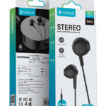 CELEBRAT earphones με μικρόφωνο G34, 3.5mm σύνδεση, 14mm, 1.2m, μαύρα