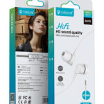 CELEBRAT earphones με μικρόφωνο G35, 3.5mm σύνδεση, 10mm, 1.2m, λευκά