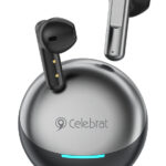 CELEBRAT earphones με θήκη φόρτισης W61, True Wireless, 13mm, 25/200mAh, μαύρα