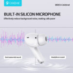 CELEBRAT earphones με θήκη φόρτισης WD03, True Wireless, 13mm, 30/300mAh, μαύρα