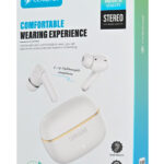 CELEBRAT earphones με θήκη φόρτισης WD03, True Wireless, 13mm, 30/300mAh, λευκά