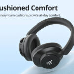 TRONSMART headphones Sounfii Q20, ασύρματα & ενσύρματα, ANC, Φ40mm, 500mAh, μαύρα