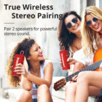 TRONSMART φορητό ηχείο Trip, 10W, Bluetooth, TWS, 2000mAh, IPX7, κόκκινο
