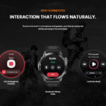 ZEBLAZE smartwatch Stratos 2 Plus, heart rate, 1.43" AMOLED, GPS, μαύρο