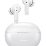 USAMS earphones με θήκη φόρτισης US-XD19, TWS, ENC, Φ13mm, λευκά
