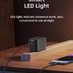 USAMS φορτιστής/αντάπτορας πρίζας US-CC179, USB-C & 2x USB, universal, 20W, μαύρος