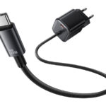 USAMS φορτιστής τοίχου CC264 με καλώδιο, USB-C, 30W, GaN, μαύρος