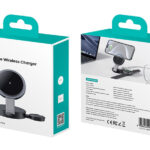 USAMS ασύρματος φορτιστής CD234, 3 σε 1, 15W, μαύρος