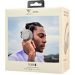 DOQAUS headphones DESIGN 1, ασύρματα & ενσύρματα, Φ40mm, 600mAh, γκρι