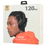 DOQAUS headphones FOCUS 5, ασύρματα & ενσύρματα, Φ40mm, 1000mAh, μαύρα