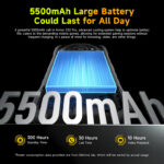 ULEFONE smartphone Armor X32 Pro, 5.65", 8/256GB, 5G, 5500mAh, IP68/IP69K, μαύρο