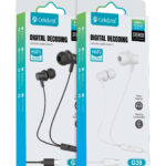CELEBRAT earphones με μικρόφωνο G38, USB-C σύνδεση, 10mm, 1.2m, λευκά