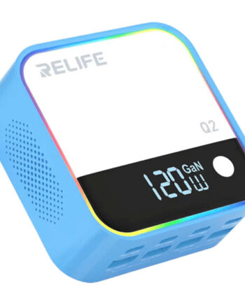 RELIFE σταθμός φόρτισης Q2, 4x USB-C & 4x USB, 120W, GaN, μπλε