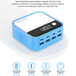 RELIFE σταθμός φόρτισης Q2, 4x USB-C & 4x USB, 120W, GaN, μπλε