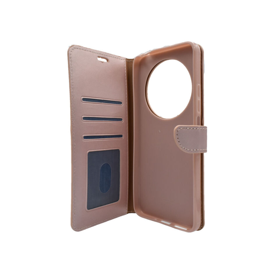 Thiki Portofoli gia Xiaomi Redmi 14C Roz- Chryso