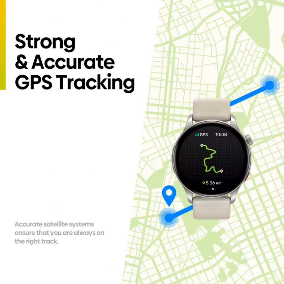 ZEBLAZE smartwatch Btalk 3 GPS, heart rate, 1.43" AMOLED, GPS, 3 ATM, γκρι